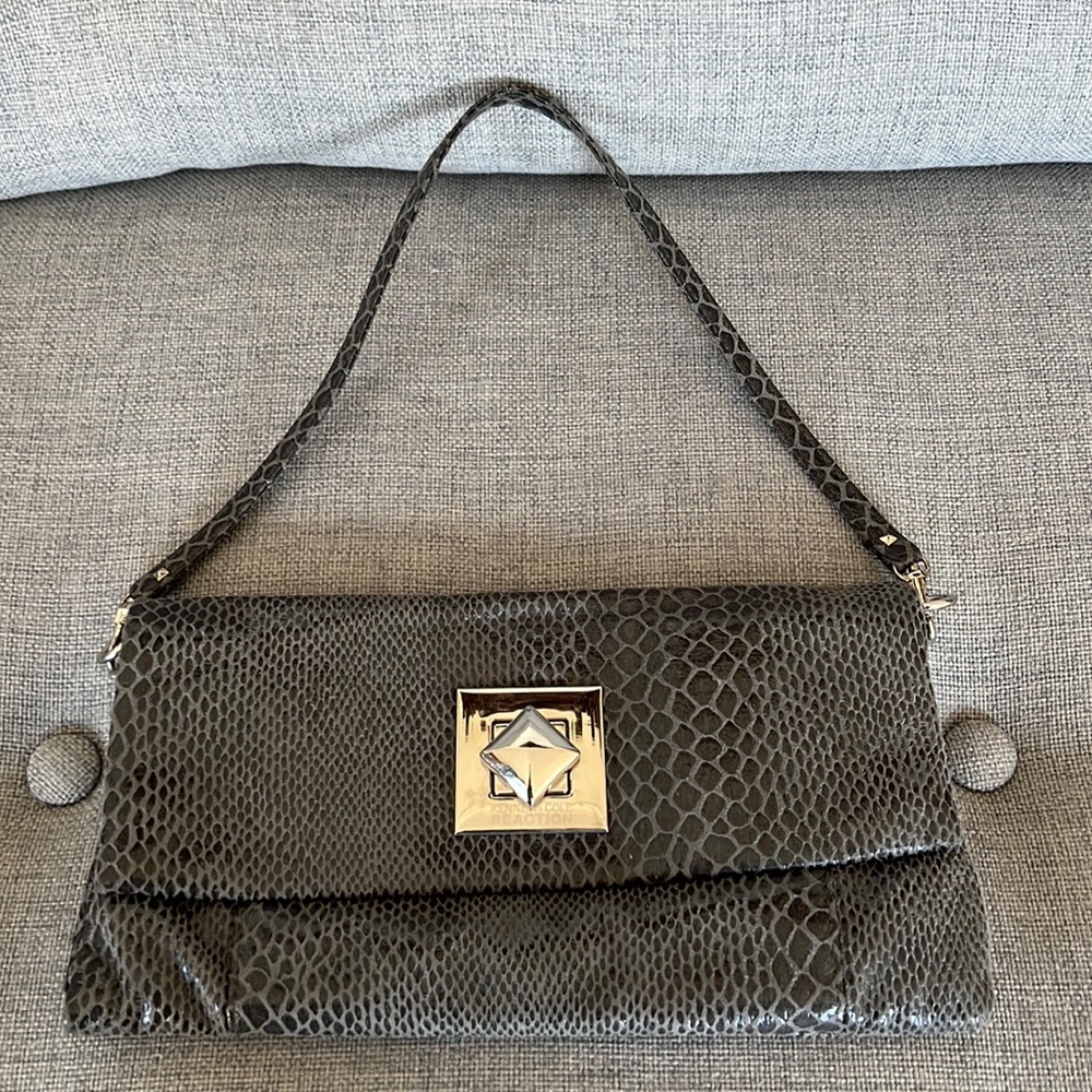Cute Kenneth Cole grey clutch